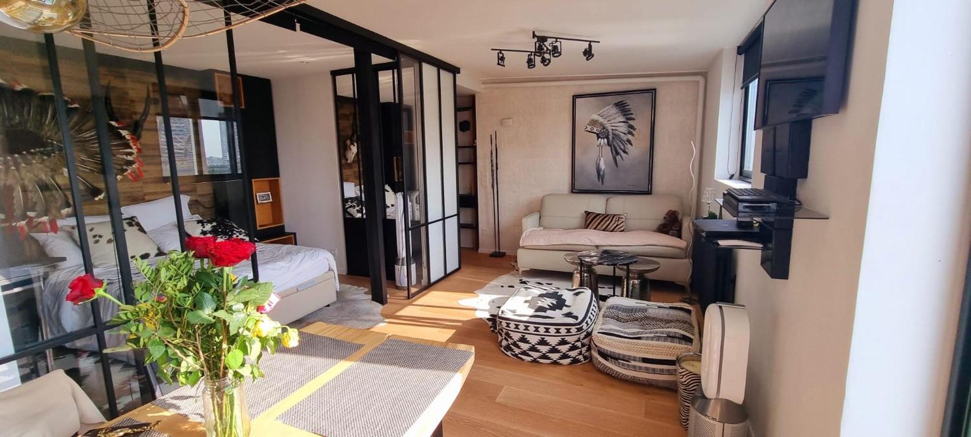 Appartement Vue Tour Eiffel Paris 16 Eme Luaran gambar